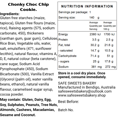 Chunky Choc Chip Cookie