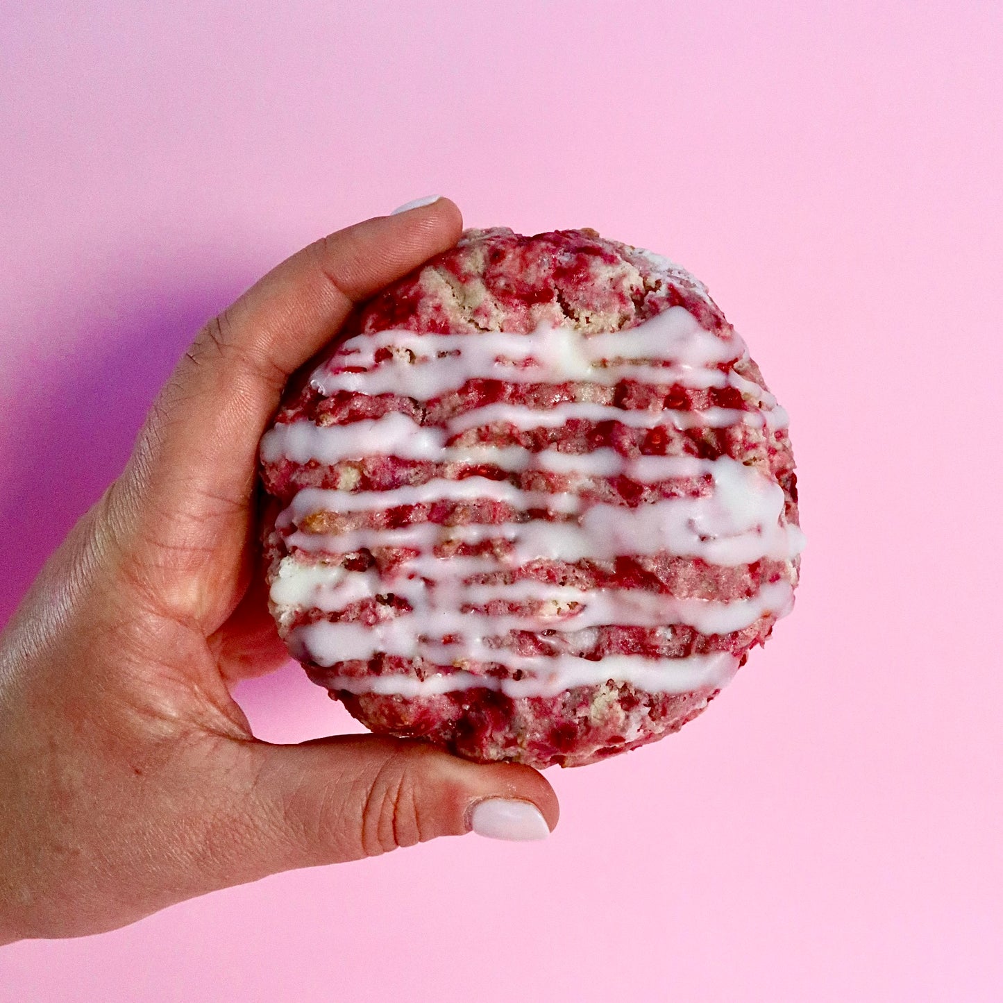 White Choc Raspberry Cookie